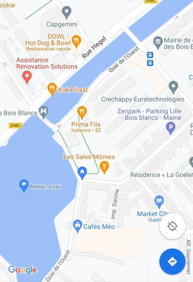 Bateau Peniche Lille - Euratechnologie Διαμέρισμα Εξωτερικό φωτογραφία